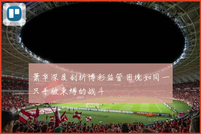 萧华深度剖析博彩监管困境如同一只手被束缚的战斗